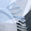 Aix Plaid grau/sky blue