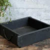 Alte Backsteinform Ziegelform dopptelt unika schwarz