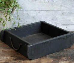 Alte Backsteinform Ziegelform dopptelt unika schwarz