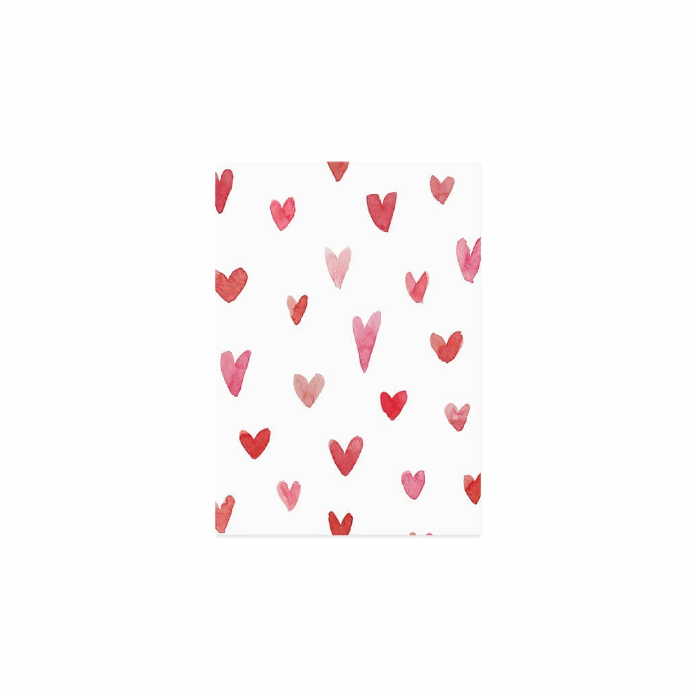 Aquarellkarte Hearts
