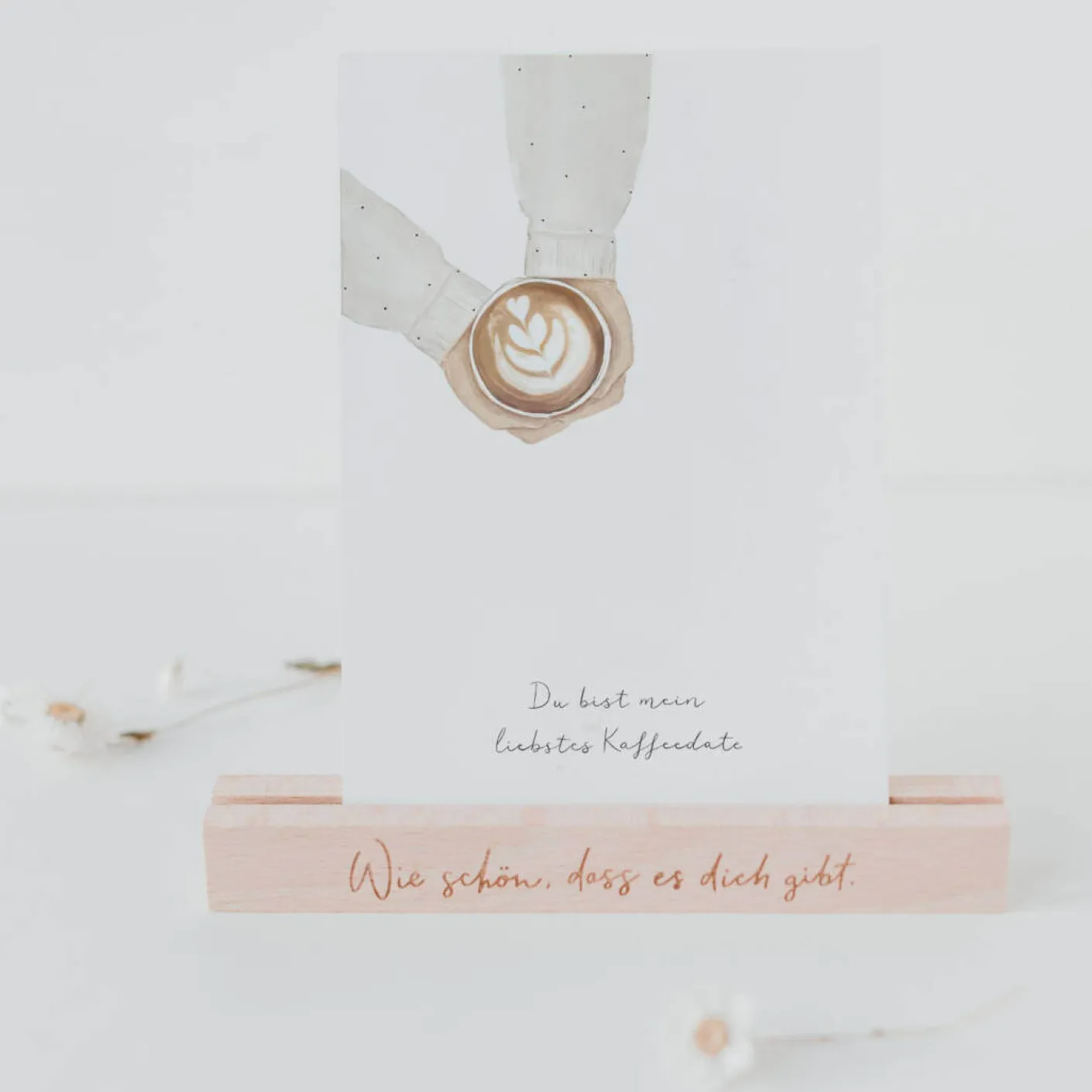 Aquarellkarte Kaffee