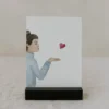 Aquarellkarte Kisses