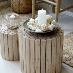 Beistell Hocker natur