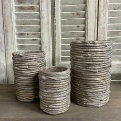 Beton Vase “Bine” altgold
