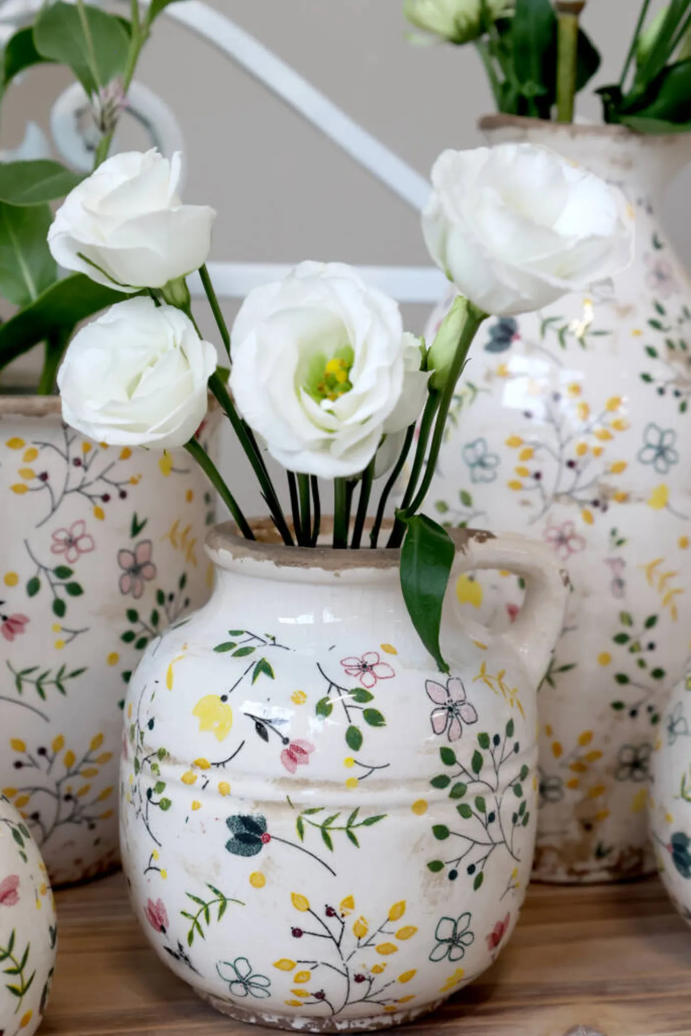 Cavaillon Flasche mit Blumenmotiv klein