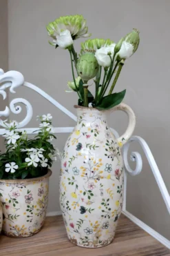 Cavaillon Flasche mit Blumenmotiv groß