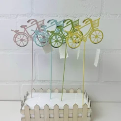 Fahrrad am Stab