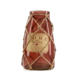 Flasche/Vase mit Jute
