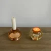 Glas Kerzenhalter Mezzi