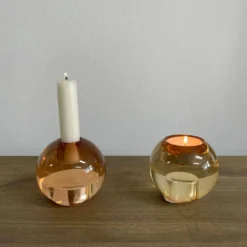 Glas Kerzenhalter Mezzi