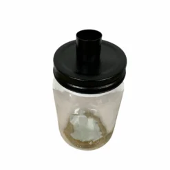Glas mit Kerzenhalter