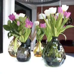 Glas Vase organische Form