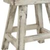 Hocker Ibiza weiß gewischt
