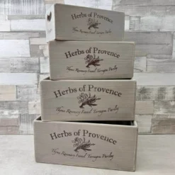 Holz Box grau gewischt