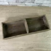 Holz Kiste mit 2 Fächern und einem Griff