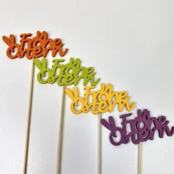 Holz Stecker Frohe Ostern