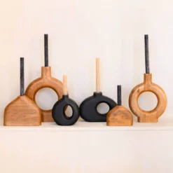 Holz Vase Bejide