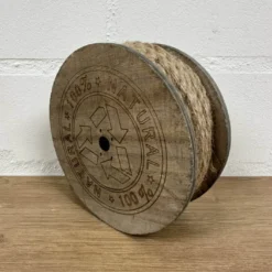 Jute Seil auf Holzspule natur