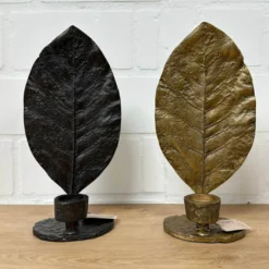 Kerzenhalter Blatt