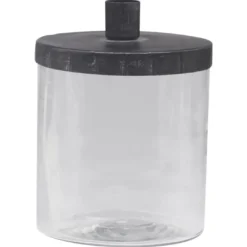 Kerzenhalter Glas mit Deckel