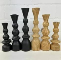 Kerzenhalter Mangoholz