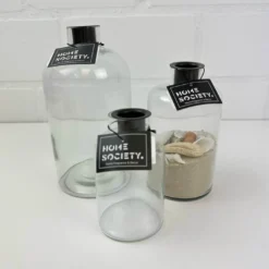 Kerzenhalter mit Glas Vase
