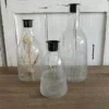 Kerzenhalter mit Glas Vase klar