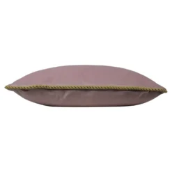 Kissen Samt gold puderrosa inkl. Inlett