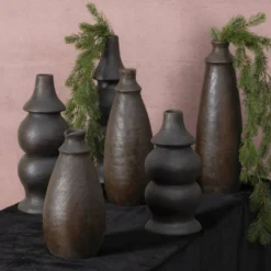 Lorecia Mangoholz Vase braun