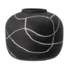 Niza Deko Vase schwarz