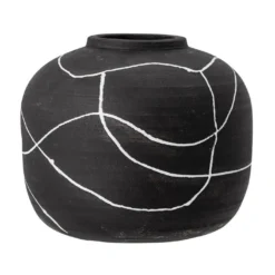 Niza Deko Vase schwarz