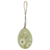 Osterei mit Blumen grün