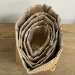 Papier Tasche Stern 5er-Set
