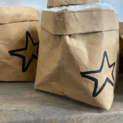 Papier Tasche Stern 5er-Set
