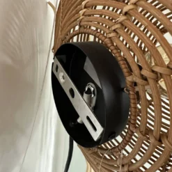 Rattan Wandleuchte