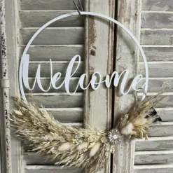 Ring Welcome mit Trockenblumen