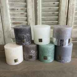 Rustic block Kerze