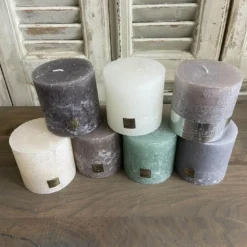 Rustic block Kerze