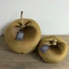 Samt Apfel taupe