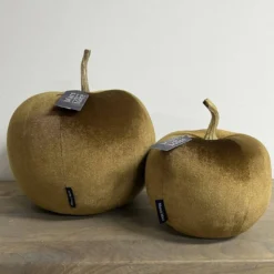 Samt Apfel taupe