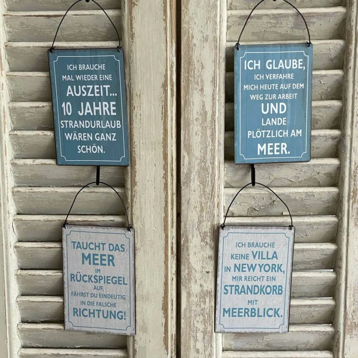 Schilder Urlaub