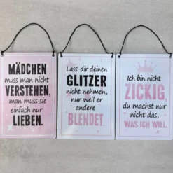 Schild Mädchen