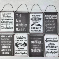 Schild Spruch