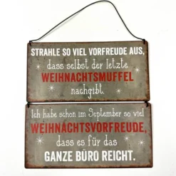 Schild Vorfreude