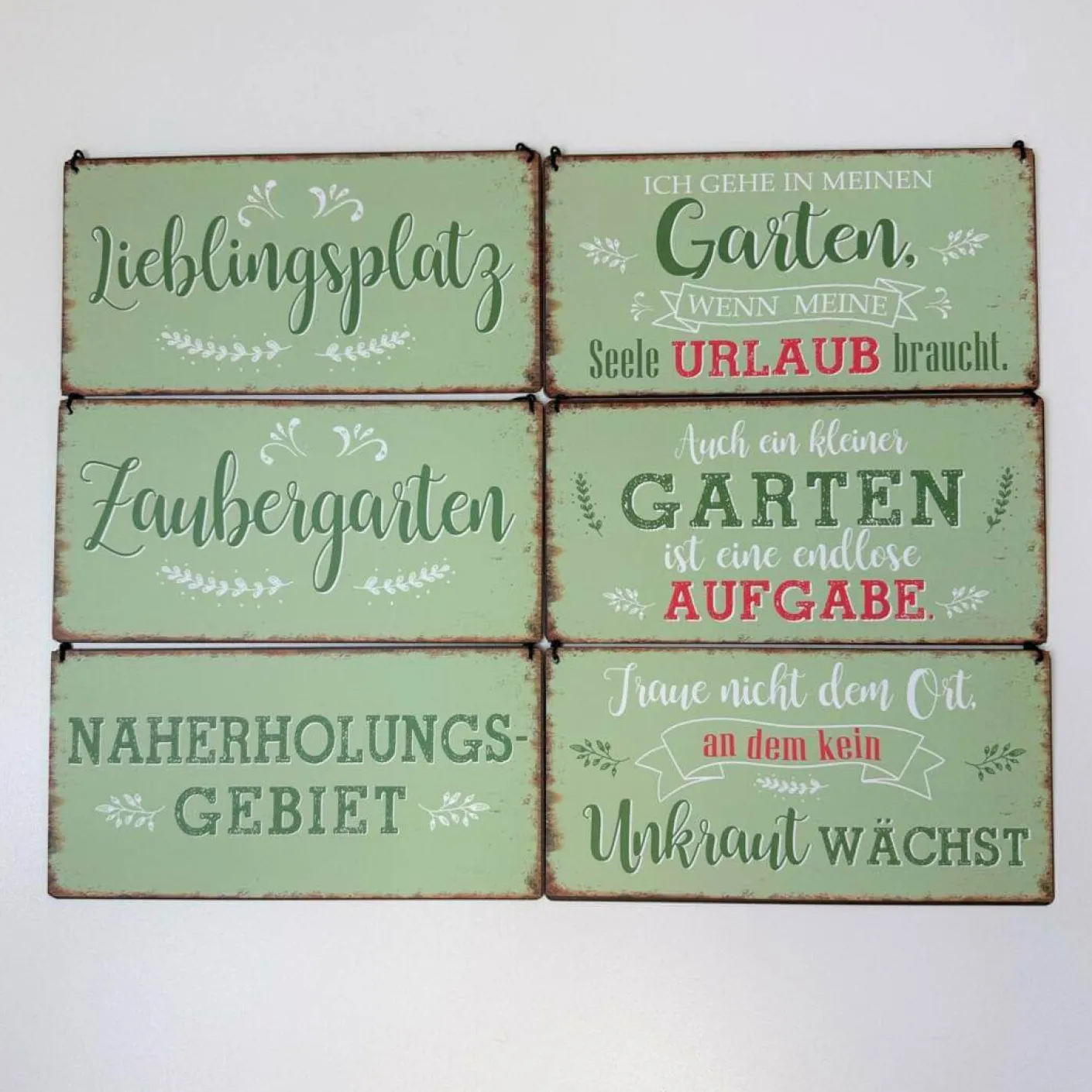 Schild zum Hängen