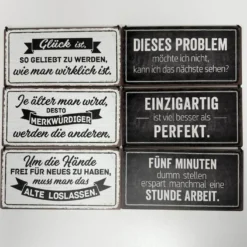 Schild zum Hängen