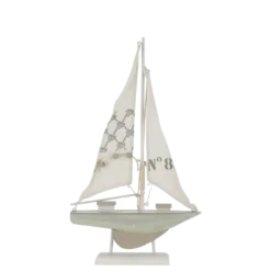 Segelboot auf Fuß creme