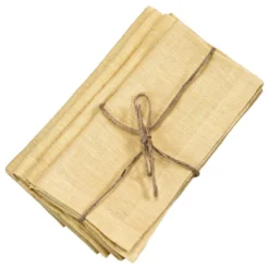 Servietten Leinen honig 4er-Set