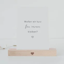 Spruchkarte “Für immer bleiben”