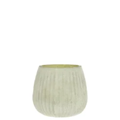 Teelichthalter antique verte